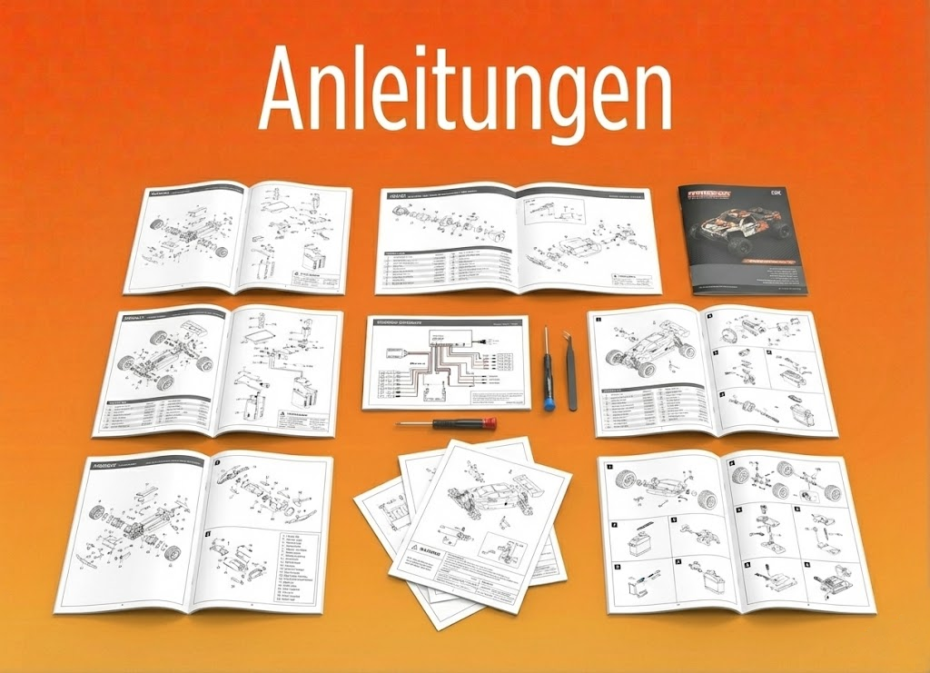 Modellbau Baupläne, Explosionszeichnungen und Bedienungsanleitungen