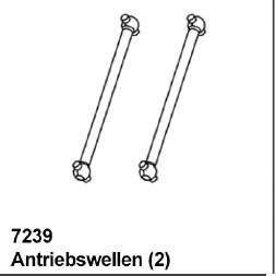 DF Models 7239 | Antriebswellen (2) CRUSHER T