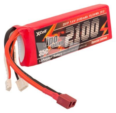 Lipo Akku 2S - 7,4 Volt - 2100mAh - T-Plug