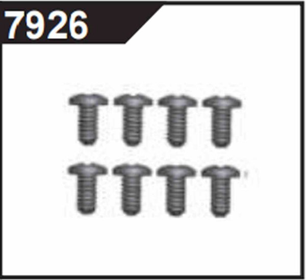 Linsenkopfschrauben 2,3x4PW B8 (8)