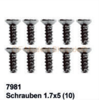 DF Models 7981 Schrauben 1,7x5  (10)