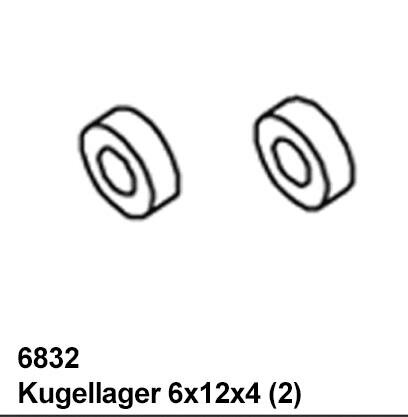 Kugellager 6x12x4 (2)