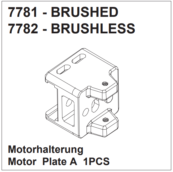Motorhalterung brushless