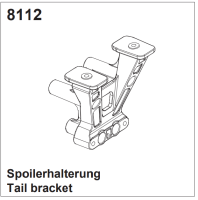 Heckspoilerhalterung