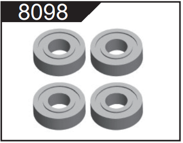 Kugellager 6.35x9.525x3.175 (4)