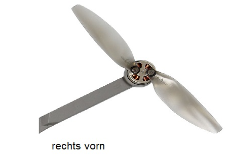 Arm mit Motor rechts vorne X4KGPS