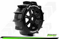 Louise RC - B-PADDLE - 1-8 Buggy Komplettradsatz - Fertig Verklebt - Soft - Speichenfelgen Schwarz - Hex 17mm - L-T3249SB