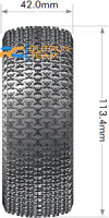Louise RC - B-MAGLEV - 1-8 Buggy Komplettradsatz - Fertig Verklebt - Super Soft - Dish Felgen Weiss - Hex 17mm - L-T3100VW