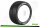 Louise RC - T-TURBO - 1-8 Truggy Komplettradsatz - Fertig Verklebt - Soft - Dish Felgen Weiss - 0-Offset - Hex 17mm - L-T3112SW