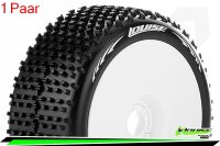 Louise RC - B-HORNET - 1-8 Buggy --Inhalt: 2 Reifen-- Fertig Verklebt - Super Soft - Dish Felgen Weiss - Hex 17mm - L-T3150VW