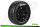 Louise RC - SC-ROCKET - 1-10 Short Course Komplettradsatz - Fertig Verklebt - Soft - Felgen Schwarz - Losi TEN-SCTE 4X4 - L-T3154SBLA