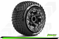 Louise RC - ST-HORNET - 1-16 Truck Komplettradsatz - Fertig Verklebt - Sport - Felgen 2.2 Schwarz-Chrom - Hex 12mm - L-T3172SBC