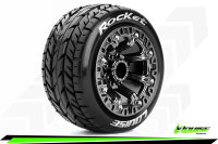 Louise RC - ST-ROCKET - 1-16 Truck Komplettradsatz - Fertig Verklebt - Sport - Felgen 2.2 Schwarz-Chrom - Hex 12mm - L-T3188SBC