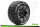 Louise RC - ST-ROCKET - 1-16 Truck Komplettradsatz - Fertig Verklebt - Sport - Felgen 2.2 Schwarz-Chrom - Hex 12mm - L-T3188SBC