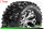 Louise RC - MT-PIONEER - 1-10 Monster Truck Komplettradsatz - Fertig Verklebt - Sport - Felgen 2.8 Chrom - 1/2-Offset - Hex 12mm - L-T3202SCH