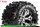 Louise RC - MT-UPHILL - 1-10 Monster Truck Komplettradsatz - Fertig Verklebt - Sport - Felgen 2.8 Chrom - 1/2-Offset - Hex 12mm - L-T3204SCH