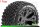 Louise RC - ST-HUMMER - 1-10 Stadium Truck Komplettradsatz - Fertig Verklebt - Sport - Felgen 2.8 Schwarz-Chrom - Hex 14mm - L-T3209SBCM