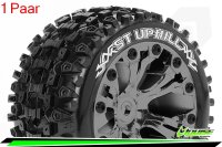 Louise RC - ST-UPHILL - 1-10 Stadium Truck --Inhalt: 2 Reifen-- Fertig Verklebt - Sport - Felgen 2.8 Schwarz-Chrom - Hex 14mm - L-T3211SBCM