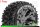 Louise RC - ST-UPHILL - 1-10 Stadium Truck Komplettradsatz - Fertig Verklebt - Sport - Felgen 2.8 Schwarz-Chrom - Hex 14mm - L-T3211SBCM