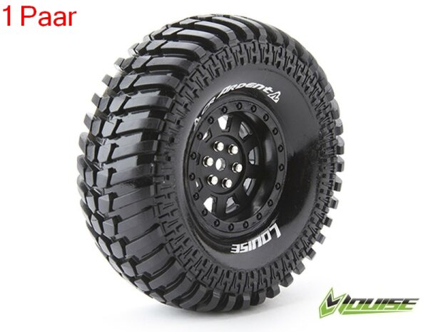 CR-ARDENT 1.9 supersoft   Felge schwarz (2) *J* 12mm Crawler LOUISE