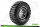 Louise RC - CR-ARDENT - 1-10 Crawler Komplettradsatz (2) - Fertig Verklebt - Super Soft - Felgen 1.9 Schwarz-Chrom - Hex 12mm - L-T3232VBC