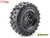 CR-ROWDY 1.9 supersoft   Felge schwarz (2) *J* 12mm Crawler LOUISE