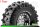 Louise RC - CR-ROWDY - 1-10 Crawler Komplettradsatz - Fertig Verklebt - Super Soft - Felgen 1.9 Schwarz-Chrom - Hex 12mm - L-T3233VBC