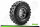 Louise RC - CR-ROWDY - 1-10 Crawler Komplettradsatz - Fertig Verklebt - Super Soft - Felgen 1.9 Schwarz-Chrom - Hex 12mm - L-T3233VBC