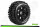 Louise RC - B-PIONEER -  1-5 Buggy Komplettradsatz - Fertig Verklebt - Sport - Bead-Lock Felgen Schwarz - Hex 24mm - Hinten - L-T3243B