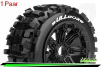 Louise RC - B-ULLDOZE -  1-5 Buggy --Inhalt: 2 Reifen-- Fertig Verklebt - Sport - Bead-Lock Felgen Schwarz - Hex 24mm - Hinten - L-T3244B