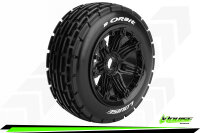 Louise RC - B-ORBIT - 1-5 Buggy Komplettradsatz - Montiert - Sport - Bead-Lock Felgen Schwarz - Hex 24mm - Vorne - L-T3265B