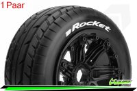 Louise RC - B-ROCKET -  1-5 Buggy --Inhalt: 2 Reifen-- Montiert - Sport - Bead-Lock Felgen Schwarz - Hex 24mm - Vorne - L-T3266B