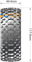 Louise RC - B-UPHILL - 1-8 Buggy --Inhalt: 2 Reifen-- Fertig Verklebt - Soft - Speichenfelgen Schwarz-Chrom - Hex 17mm - L-T3271SBC