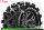 Louise RC - MT-MCROSS - 1-10 Monster Truck --Inhalt: 2 Reifen-- Fertig Verklebt - Sport - Felgen 2.8 Schwarz-Chrom - Hex 14mm - L-T3274SBCM