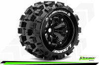 MT 3.8 MCROSS 1/8 Sport   Felge schwarz (2) 17mm TRAXXAS, HPI / 1/2 Offset / LOUISE