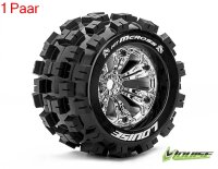 MT 3.8 MCROSS 1/8 Sport   Felge chrome (2) 17mm TRAXXAS,...