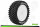 Louise RC - E-UPHILL - 1-10 Buggy Komplettradsatz - Fertig Verklebt - Soft - Dish Felgen Weiss - Hex 12mm - Hinten - L-T3279SWKR