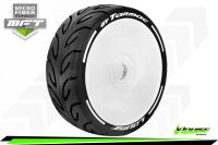 Louise RC - MFT - GT-TARMAC - 1-8 Buggy --Inhalt: 2 Reifen-- Fertig Verklebt - Soft  - Dish Felgen Weiss - Hex 17mm - L-T3285SW