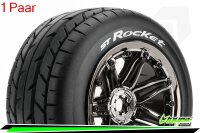 Louise RC - ST-ROCKET - 1-8 Stadium Truck --Inhalt: 2 Reifen-- Fertig Verklebt - Sport - Bead Style 3.8 Felgen Schwarz-Chrom - Hex 17mm - L-T3286BC