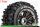 Louise RC - ST-PIONEER - 1-8 Stadium Truck Komplettradsatz - Fertig Verklebt - Sport - Bead Style 3.8 Felgen Schwarz-Chrom - Hex 17mm - L-T3287BC