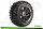 Louise RC - ST-PIONEER - 1-8 Stadium Truck Komplettradsatz - Fertig Verklebt - Sport - Bead Style 3.8 Felgen Schwarz-Chrom - Hex 17mm - L-T3287BC