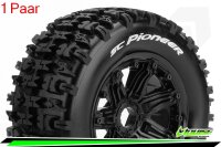 Louise RC - SC-PIONEER - 1-5 Short Course Truck --Inhalt: 2 Reifen-- Montiert - Sport - Bead-Lock Felgen Schwarz - Hex 24mm - Hinten - L-T3292B