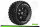 Louise RC - SC-UPHILL - 1-5 Short Course Truck Komplettradsatz - Montiert - Sport - Bead-Lock Felgen Schwarz - Hex 24mm - Hinten - L-T3293B