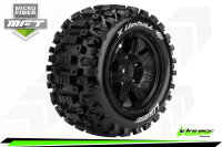 X-UPHILL Sport-Reifen   Felge schwarz (2) 24mm TRAXXAS...