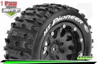 Louise RC - MFT - MT-PIONEER - 1-10 Monster Truck --Inhalt: 2 Reifen-- Montiert - Sport - Bead-Lock 2.8 Felgen Schwarz - 0-Offset - Hex 12mm  - L-T3308SB