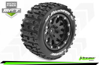 Louise RC - MFT - MT-PIONEER - 1-10 Monster Truck --Inhalt: 2 Reifen-- Montiert - Sport - Bead-Lock 2.8 Felgen Schwarz - 0-Offset - Hex 12mm  - L-T3308SB