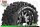 Louise RC - MFT - MT-UPHILL - 1-10 Monster Truck Komplettradsatz - Montiert - Sport - Bead-Lock 2.8 Felgen Schwarz-Chrom - 1/2-Offset - Hex 12mm  - L-T3309SBCH