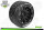 Louise RC - MFT - ST-ROCKET - 1-10 Monster Truck Komplettradsatz - Montiert - Sport - Bead-Lock 2.8 Felgen Schwarz - 0-Offset - Hex 12mm  - L-T3311SB