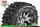 Louise RC - MFT - ST-PIONEER - 1-10 Monster Truck Komplettradsatz - Montiert - Sport - Bead-Lock 2.8 Felgen Schwarz-Chrom - 0-Offset - Hex 12mm  - L-T3312SBC
