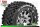 Louise RC - MFT - ST-UPHILL - 1-10 Monster Truck --Inhalt: 2 Reifen-- Montiert - Sport - Bead-Lock 2.8 Felgen Schwarz-Chrom - 0-Offset - Hex 12mm  - L-T3313SBC